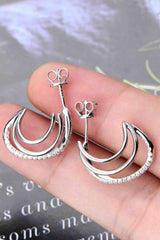 Moissanite 925 Sterling Silver Earrings - Trendsi - Flyclothing LLC