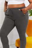 Blumin Apparel Full Size Easy Living Ribbed Joggers - Trendsi - Flyclothing LLC