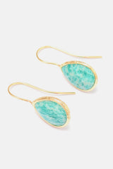 Handmade Natural Stone Teardrop Earrings - Trendsi