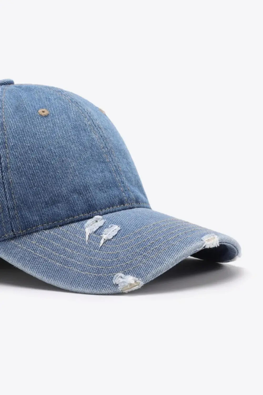Distressed Adjustable Baseball Cap - Trendsi - Flyclothing LLC