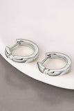 Moissanite 925 Sterling Silver Huggie Earrings - Trendsi