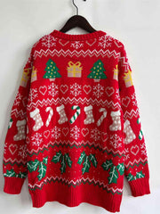 Christmas Element Sweater - Trendsi