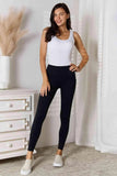 Basic Bae Wide Waistband Sports Leggings - Trendsi