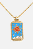 Tarot Card Pendant Copper Necklace - Trendsi - Flyclothing LLC