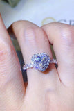 1 Carat Moissanite Heart Ring - Trendsi