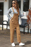 Wide Strap Buttoned Straight Overalls - Trendsi - Flyclothing LLC