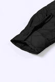 Snap Down Collared Winter Coat - Trendsi - Flyclothing LLC