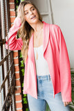 Heimish Open Front Long Sleeve Blazer - Trendsi