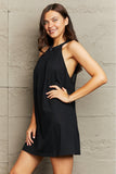 Spliced Lace Round Neck Sleeveless Dress - Trendsi