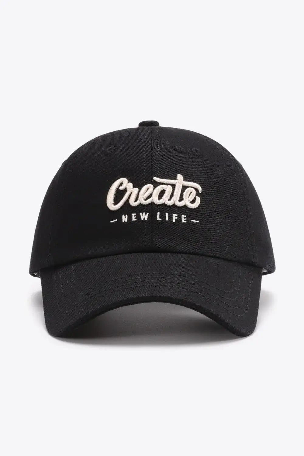 CREATE NEW LIFE Adjustable Cotton Baseball Cap - Trendsi - Flyclothing LLC