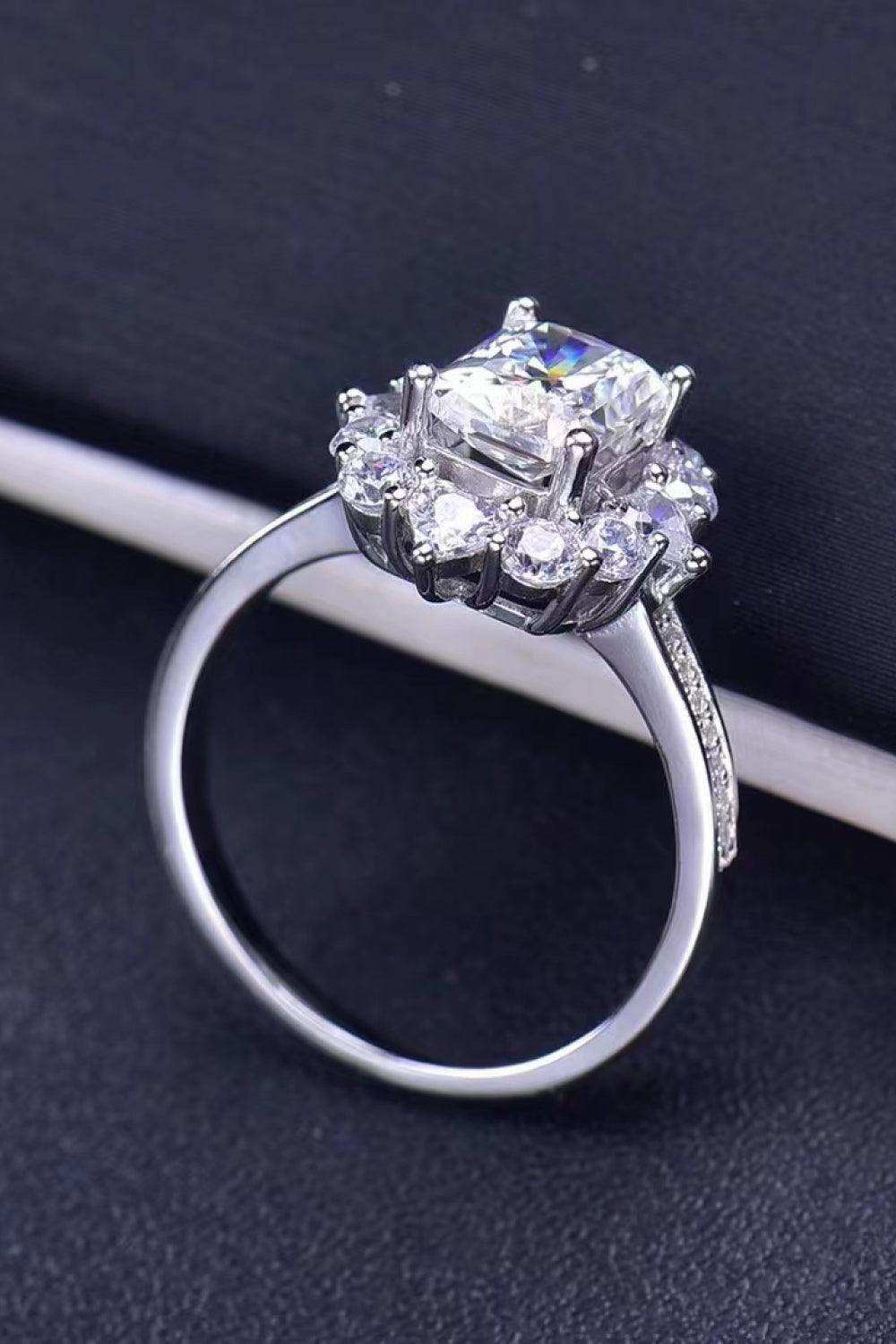 Need You Now 2 Carat Moissanite Ring - Trendsi - Flyclothing LLC