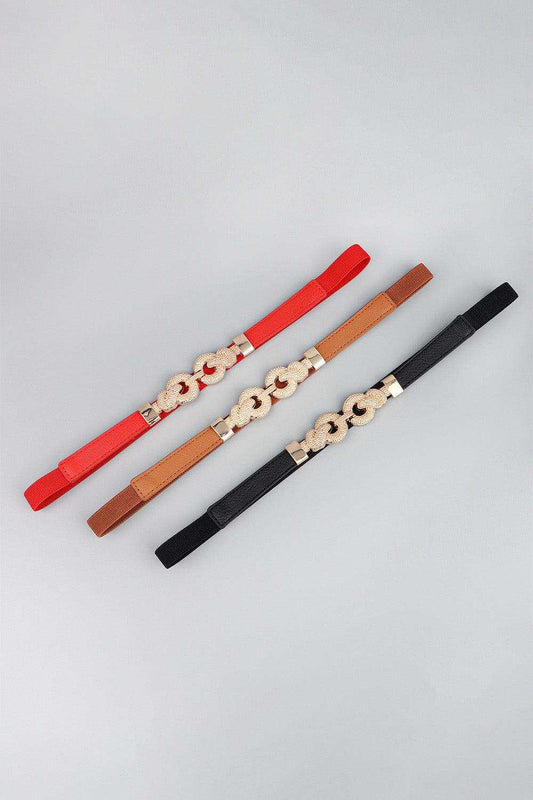 Zinc Alloy Buckle PU Leather Belt - Trendsi - Flyclothing LLC