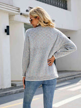 Button Down V-Neck Cardigan with Pockets - Trendsi - Flyclothing LLC