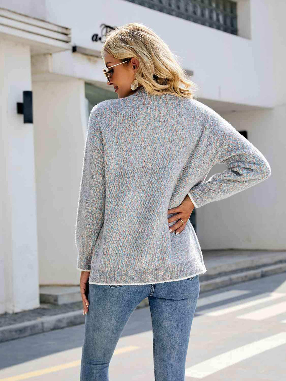 Button Down V-Neck Cardigan with Pockets - Trendsi - Flyclothing LLC