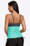 Contrast Sweetheart Neck Swim Cami - Trendsi