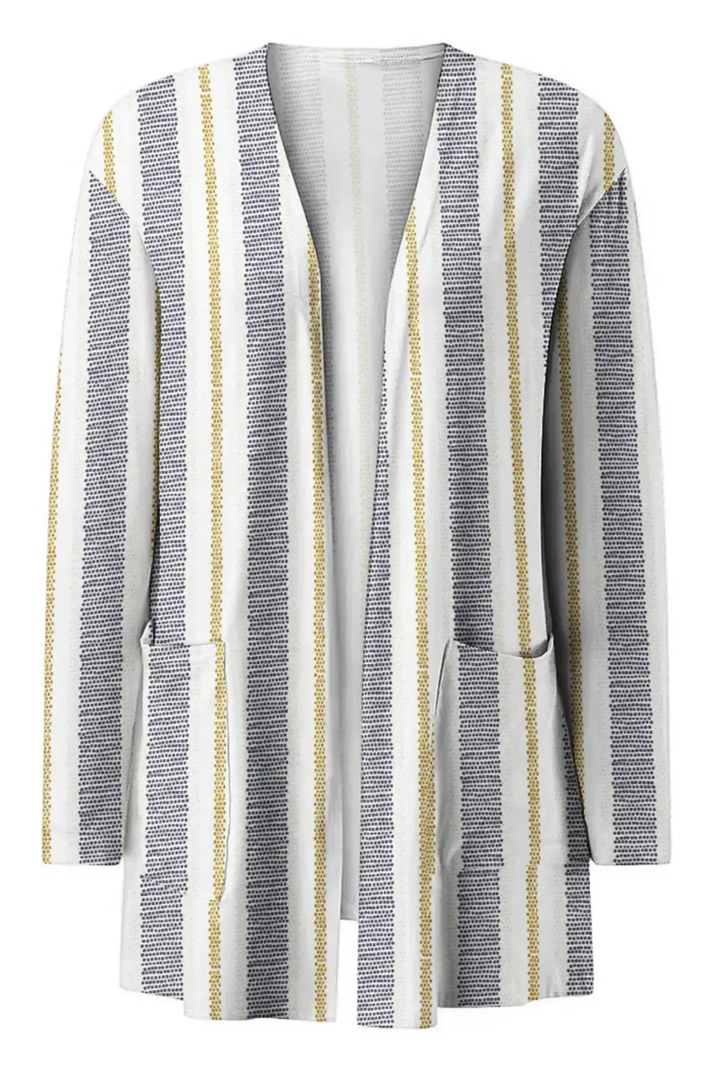 Printed Long Sleeve Cardigan - Trendsi - Flyclothing LLC