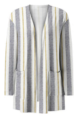 Printed Long Sleeve Cardigan - Trendsi - Flyclothing LLC