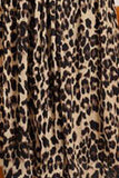 Plus Size Leopard Print Midi Skirt - Trendsi - Flyclothing LLC