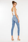 Kancan High Waist Cat's Whiskers Skinny Jeans - Trendsi
