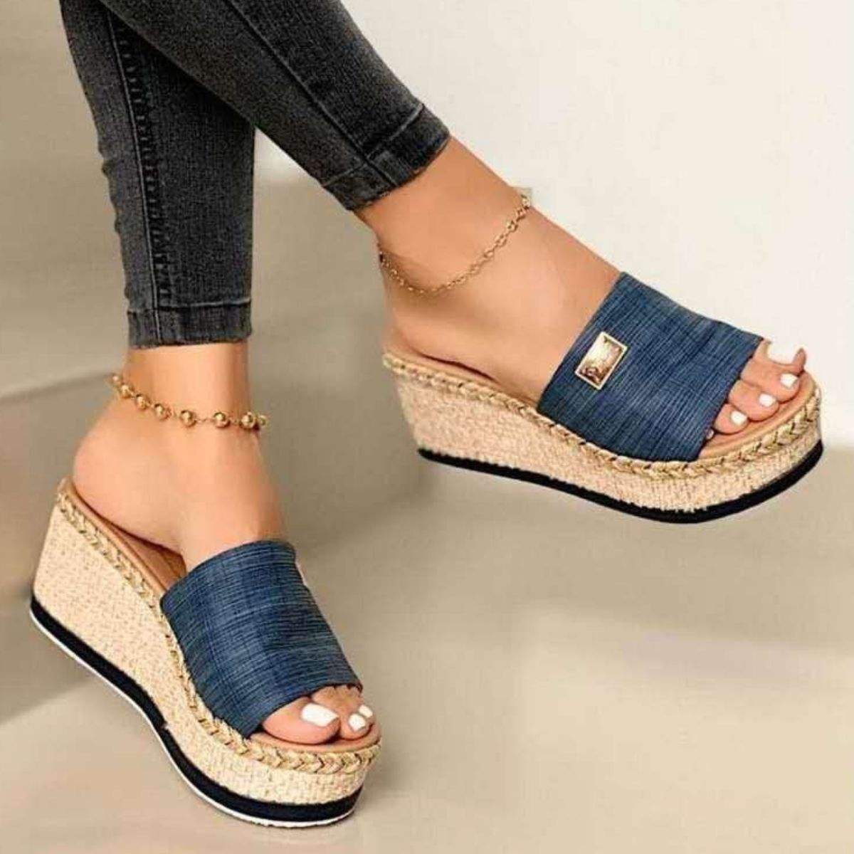 PU Leather Open Toe Sandals - Trendsi - Flyclothing LLC