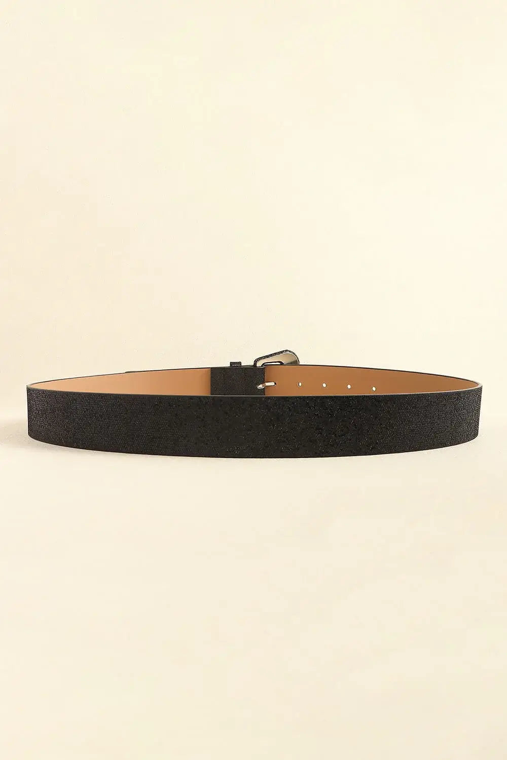 Glitter PU Leather Belt - Trendsi - Flyclothing LLC