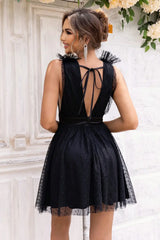 Open Back Sleeveless Mesh Dress - Trendsi - Flyclothing LLC
