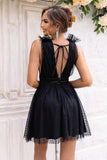 Open Back Sleeveless Mesh Dress - Trendsi
