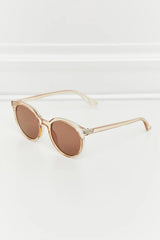 Round Full Rim Polycarbonate Frame Sunglasses - Trendsi - Flyclothing LLC