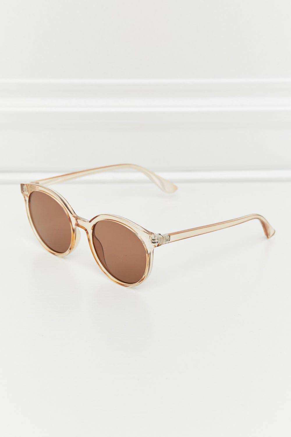 Round Full Rim Polycarbonate Frame Sunglasses - Trendsi - Flyclothing LLC