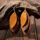 PU Leather Drop Earrings - Trendsi - Flyclothing LLC