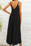 Spaghetti Strap Scoop Neck Jumpsuit - Trendsi