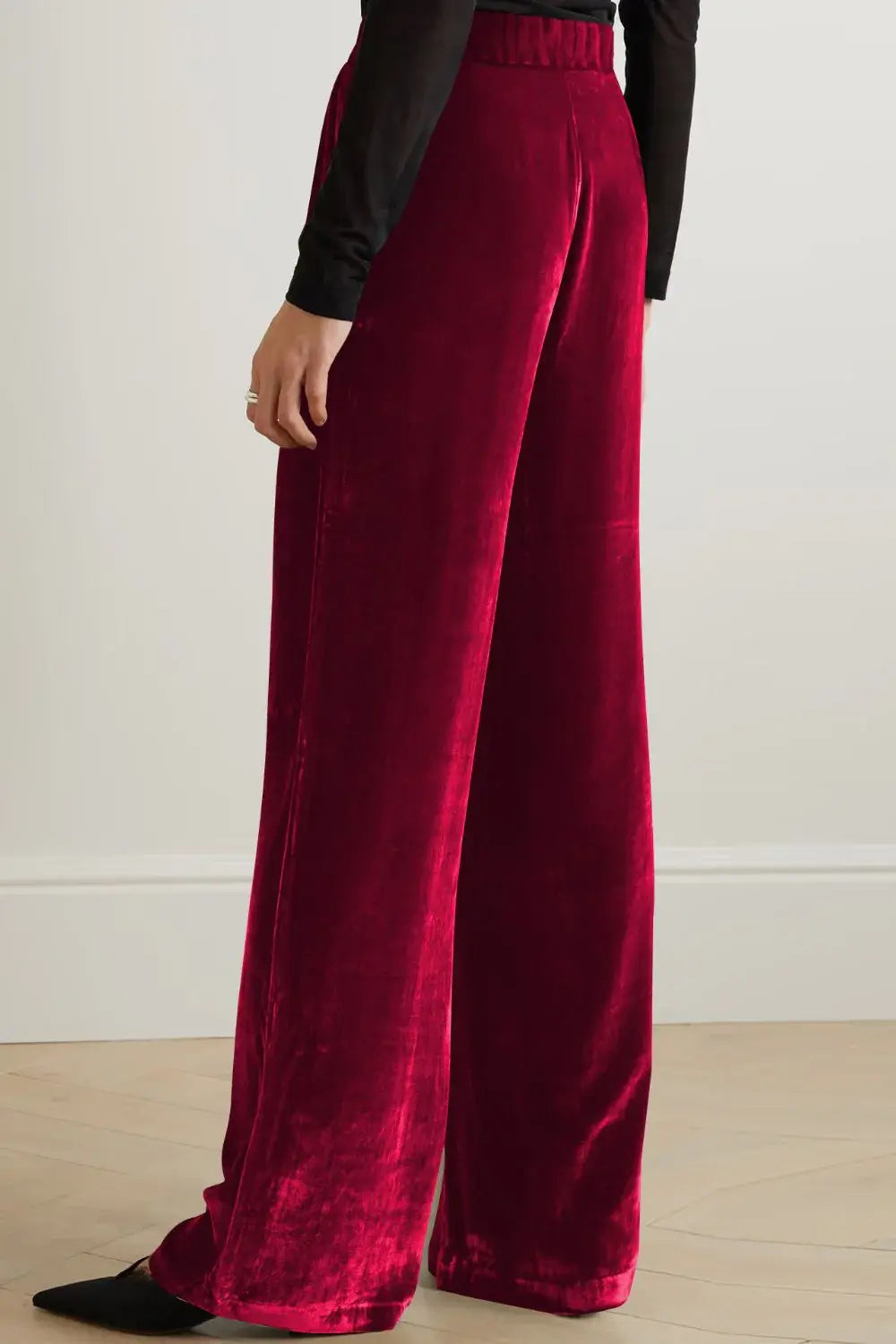 Loose Fit High Waist Long Pants with Pockets - Trendsi - Flyclothing LLC