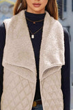 Open Front Collared Vest - Trendsi - Flyclothing LLC