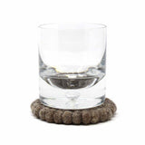 Hand Crafted Felt Ball Coasters from Nepal: 4-pack, Dark Grey - Global Groove (T) - Global Groove