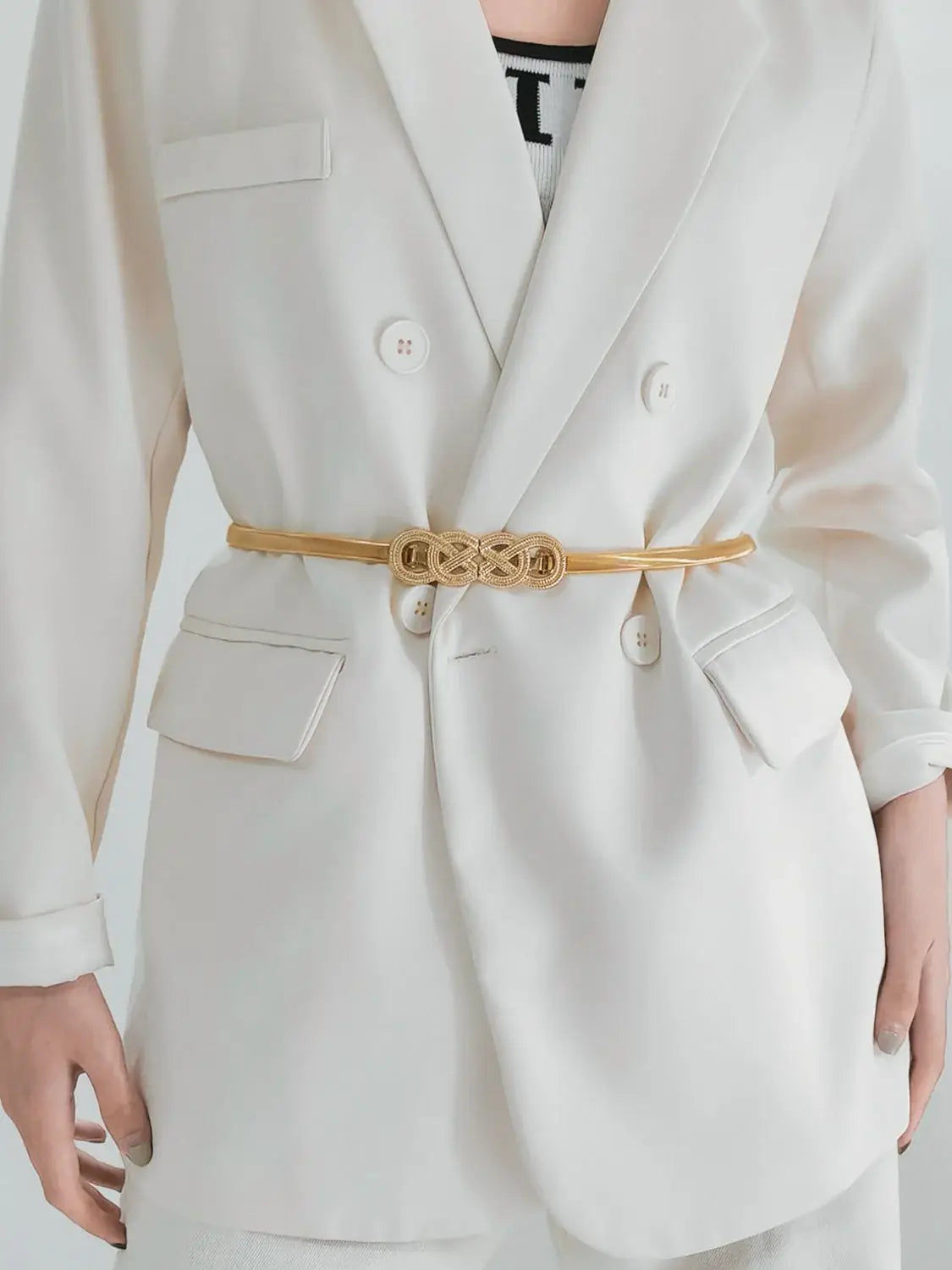 Knot Buckle Metal Belt - Trendsi - Flyclothing LLC
