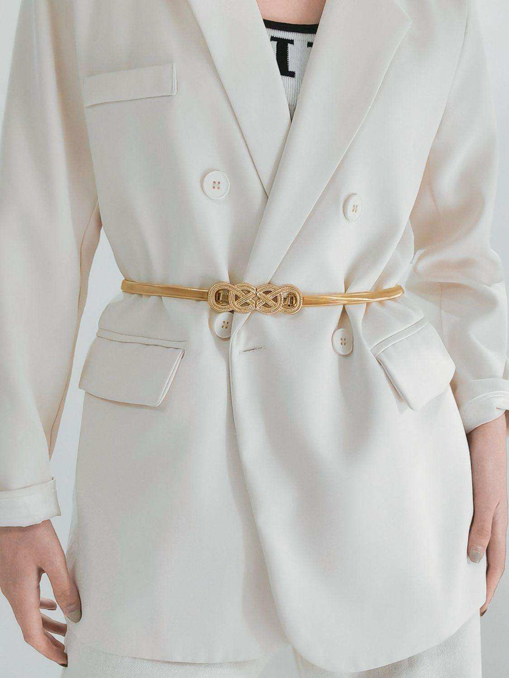 Knot Buckle Metal Belt - Trendsi - Flyclothing LLC