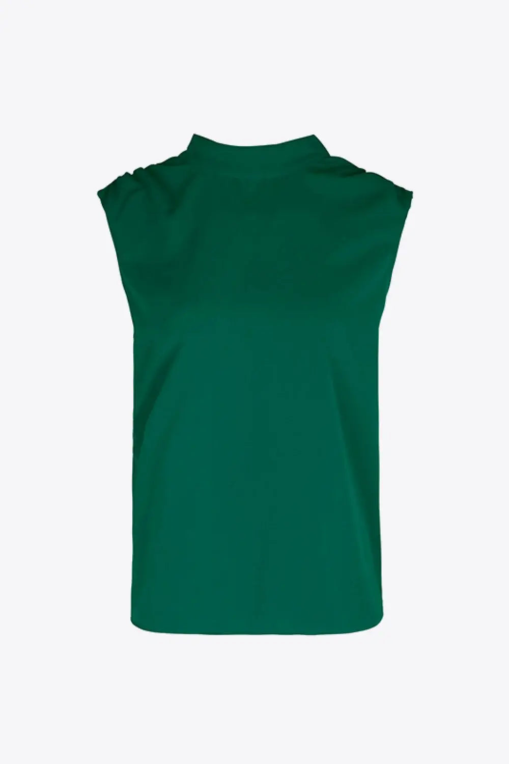 Tied Mock Neck Blouse - Trendsi - Flyclothing LLC