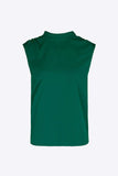 Tied Mock Neck Blouse - Trendsi - Flyclothing LLC