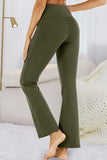 Pocketed High Waist Active Pants - Trendsi