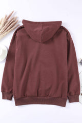 Dropped Shoulder Kangaroo Pocket Hoodie - Trendsi - Flyclothing LLC