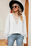V-Neck Long Sleeve T-Shirt - Trendsi - Flyclothing LLC