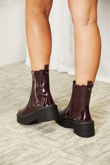 Forever Link Side Zip Platform Boots - Trendsi