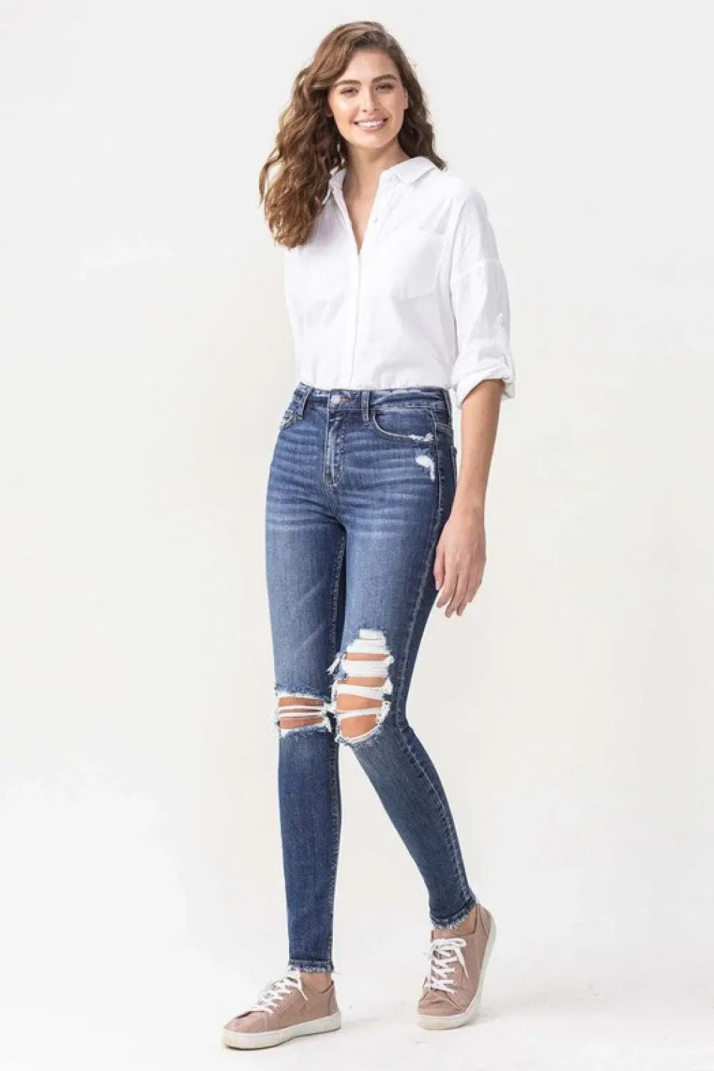 Lovervet Hayden Full Size High Rise Skinny - Trendsi - Flyclothing LLC