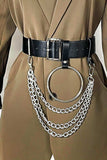 PU Belt with Chain - Trendsi - Flyclothing LLC