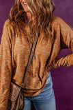 Half Button Dropped Shoulder Long Sleeve T-Shirt - Trendsi - Flyclothing LLC