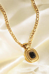 18K Gold Plated Inlaid Rhinestone Pendant Necklace - Trendsi - Flyclothing LLC