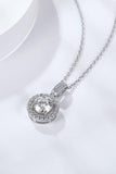 2 Carat Moissanite Round Pendant Necklace - Trendsi