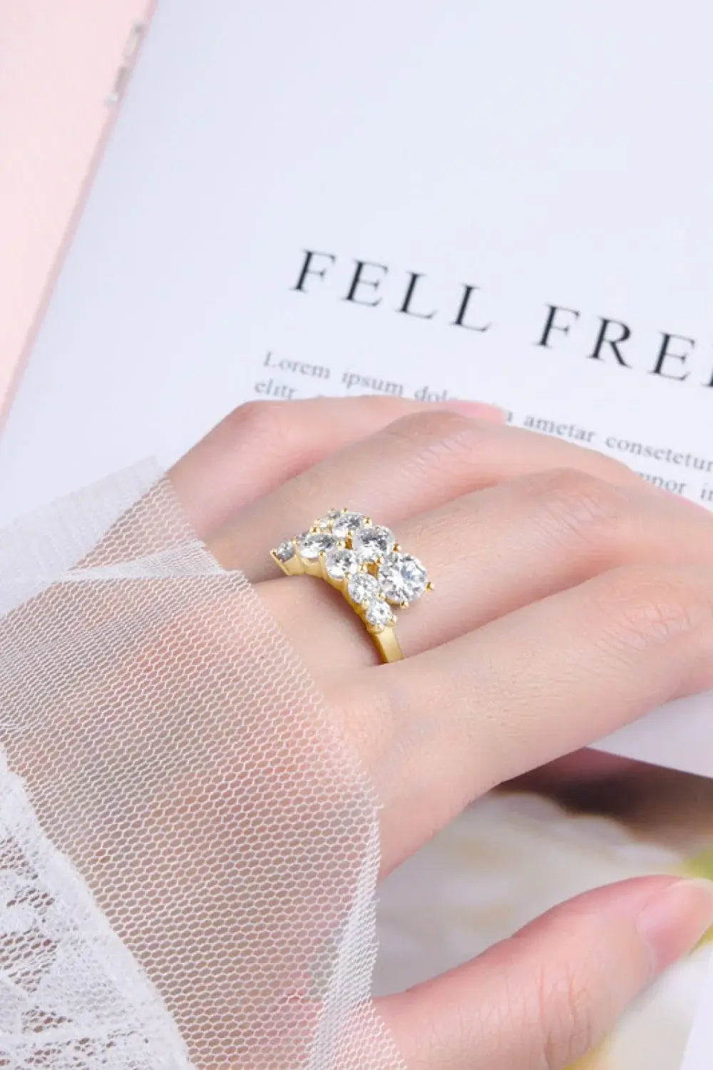 Moissanite 925 Sterling Silver Ring - Trendsi - Flyclothing LLC