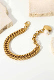 18K Gold-Plated Curb Chain Bracelet - Trendsi - Flyclothing LLC