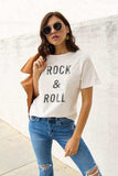 Simply Love Full Size ROCK & ROLL Short Sleeve T-Shirt - Trendsi - Flyclothing LLC